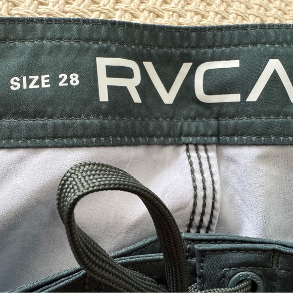 RVCA Men's Swim/ Surf Board Shorts - Teal and Dark Gray Sz 28 - Picture 3 of 3